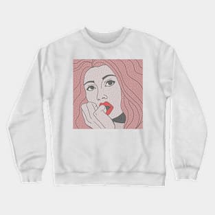 retro woman Crewneck Sweatshirt